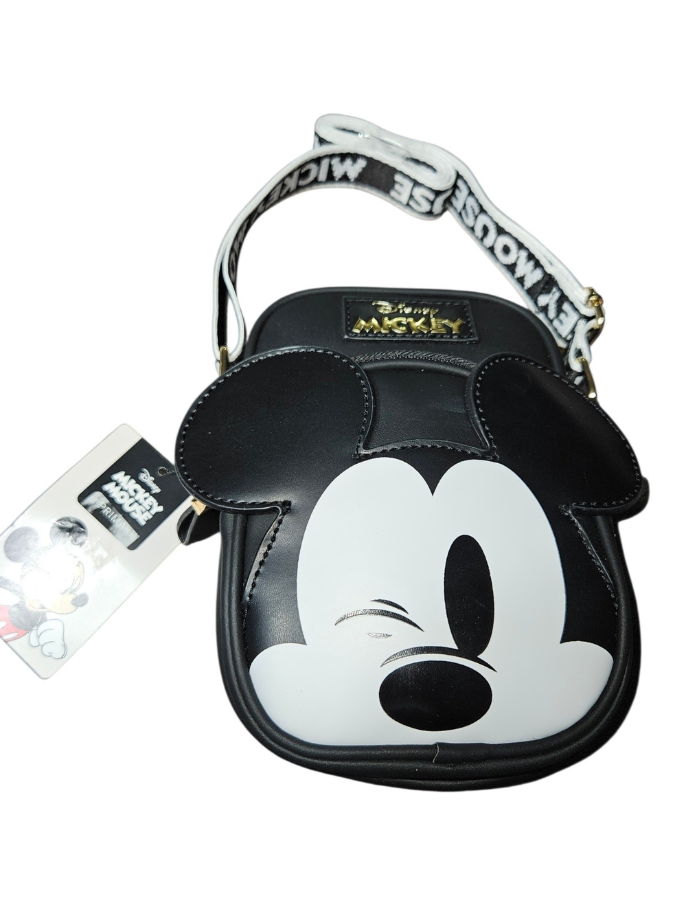 Disney Black and White Mickey Mouse Crossbody Bag